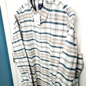 JCREW Factory NWT Men's Flex Oxford shirt Sz Large